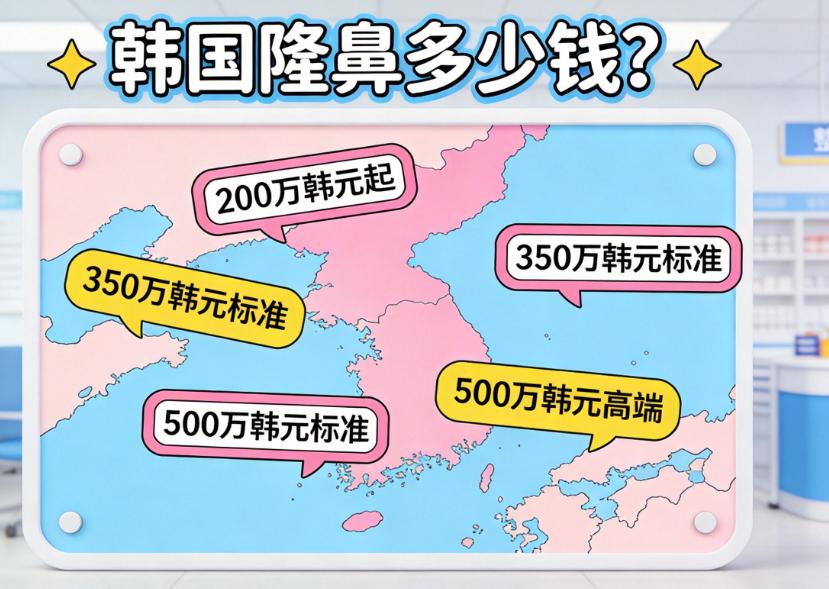 韓國隆鼻多少錢?韓國do鼻價格表和韓國鼻整形醫院公布,鼻修複750萬韓幣,假體隆鼻460萬韓幣缩略图 韩国隆鼻多少钱