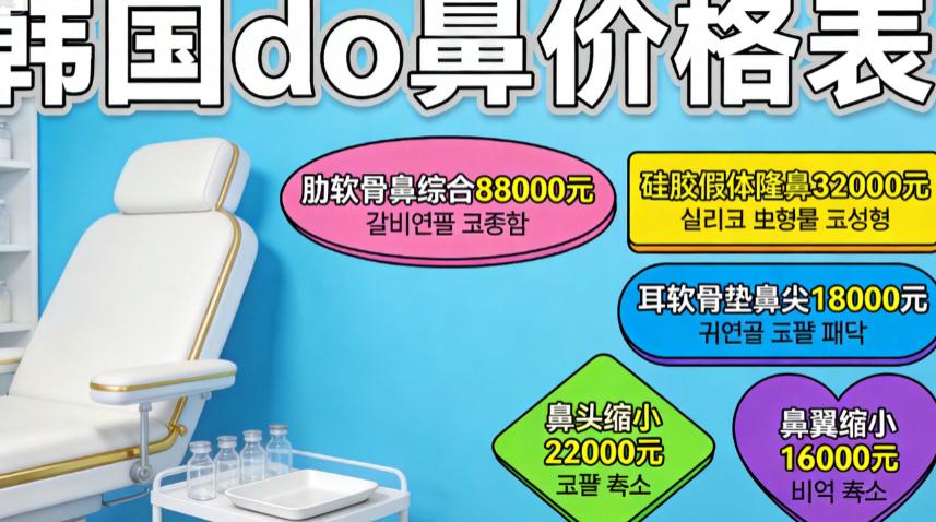 韓國隆鼻多少錢?韓國do鼻價格表和韓國鼻整形醫院公布,鼻修複750萬韓幣,假體隆鼻460萬韓幣插图1 韓國隆鼻多少錢?韓國do鼻價格表和韓國鼻整形醫院公布,鼻修複750萬韓幣,假體隆鼻460萬韓幣插图1
