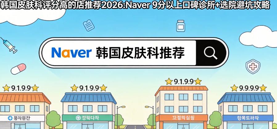 韓國皮膚科評分高的店推薦2026：Naver 9分以上口碑診所+選院避坑攻略插图3