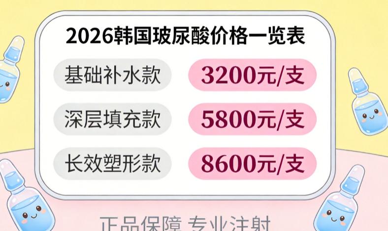 2026韓國玻尿酸針劑價格一覽表公布!伊婉玻尿酸15萬韓幣,乔雅登玻尿酸56萬韓幣,保柔缇玻尿酸48萬韓幣缩略图 2026韓國玻尿酸針劑價格一覽表公布!伊婉玻尿酸15萬韓幣,乔雅登玻尿酸56萬韓幣,保柔缇玻尿酸48萬韓幣缩略图